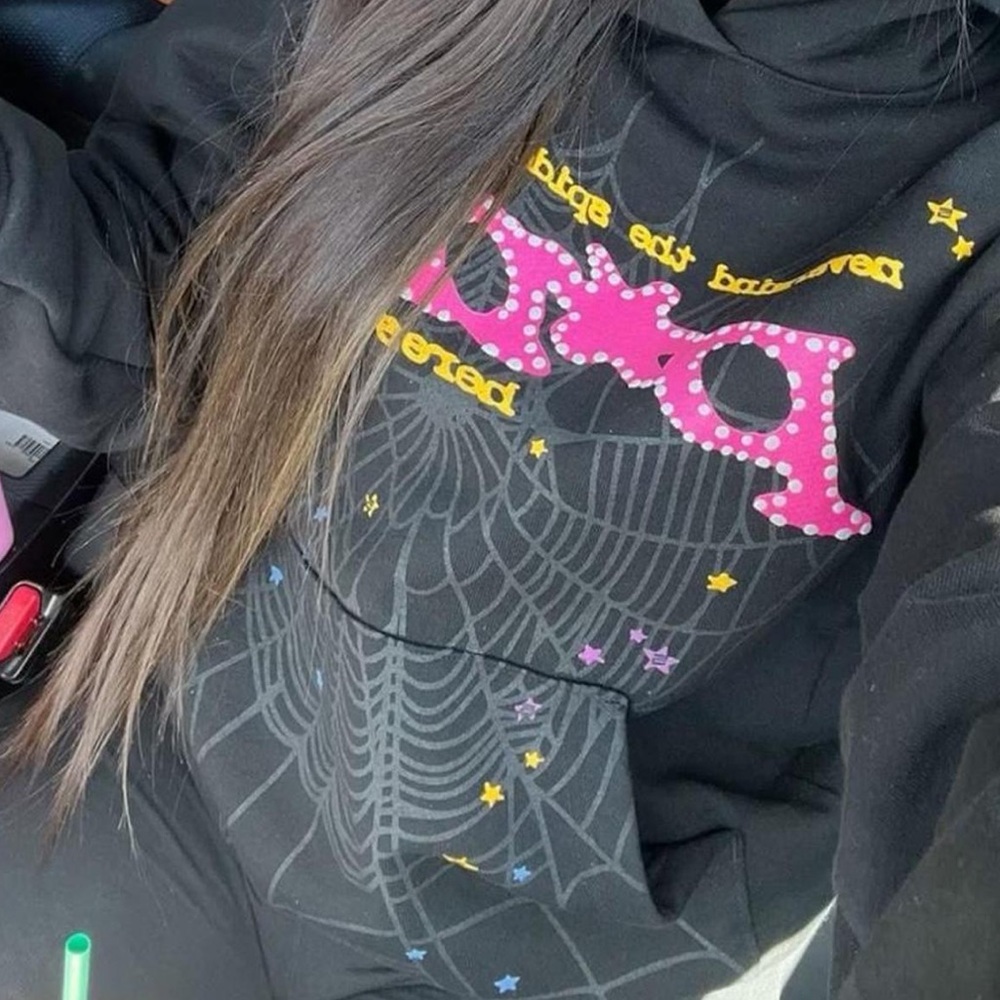 Black Sp5der hoodie 100% authentic